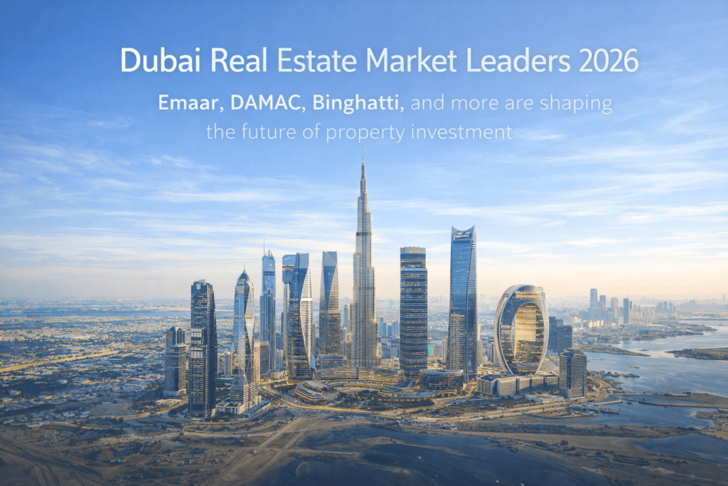 Dubai real estate market leaders 2026 skyline developers comparison