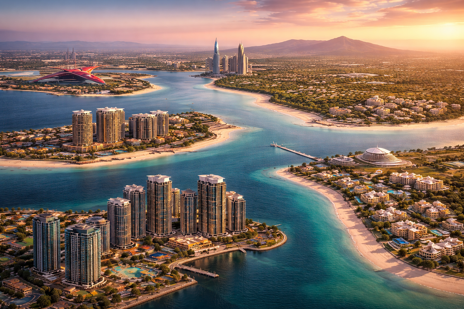 top 5 places to buy property in Abu Dhabi Yas Saadiyat Reem Island